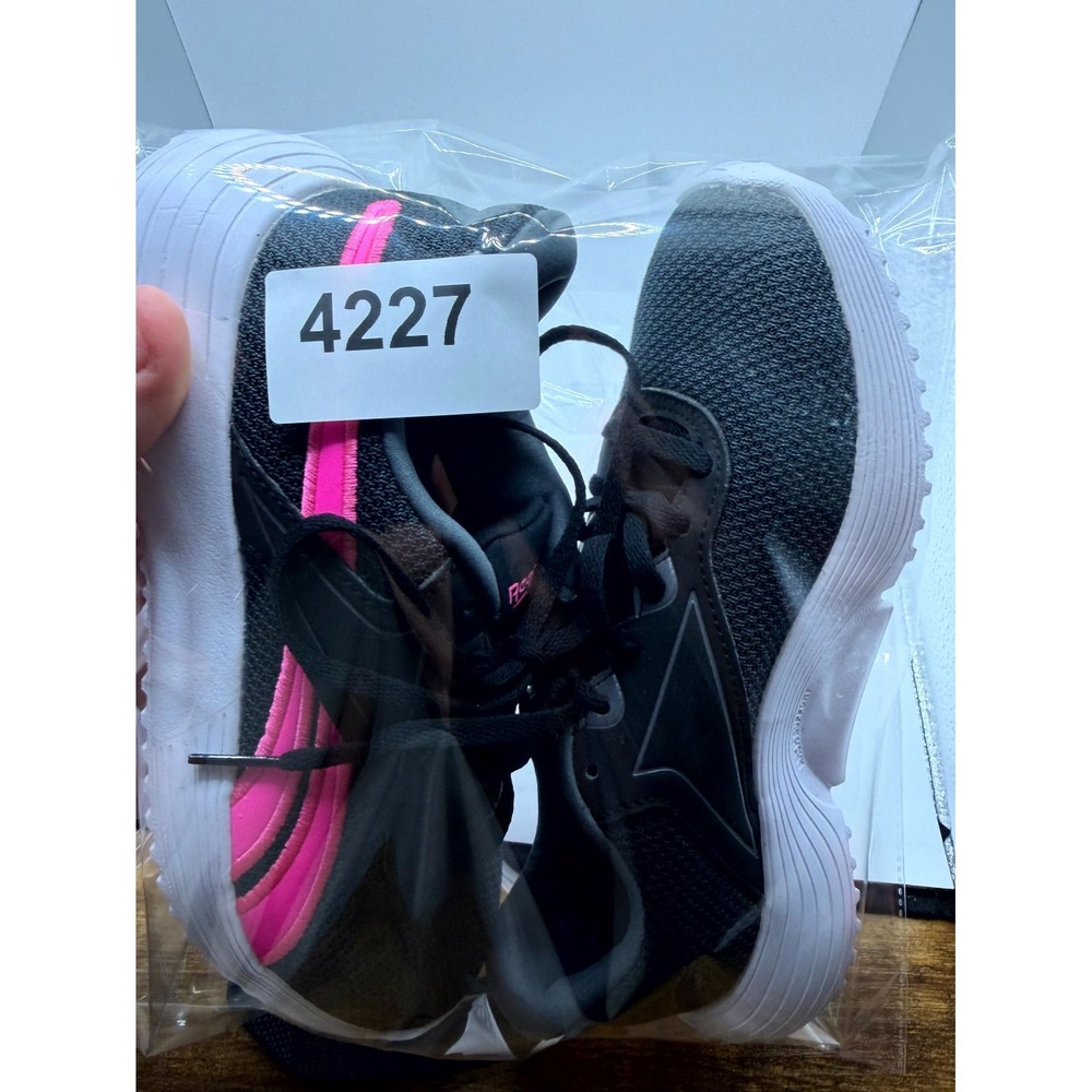 Reebok Lite 3.0 GZ0237 Womens 6 Sneaker Black Atomic Pink Lace Up Running Shoes - Picture 9 of 9